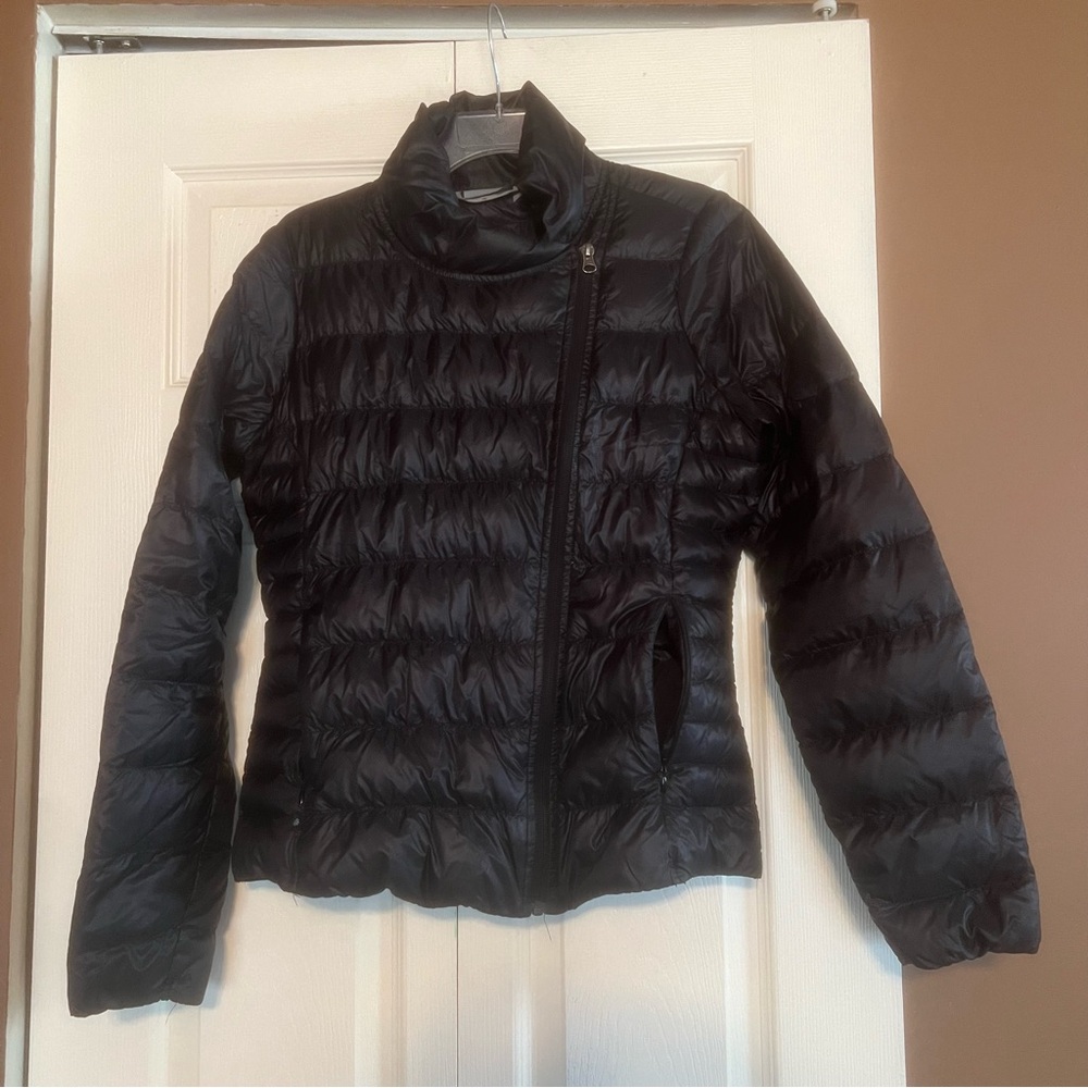 Athleta Downalicious Down Puffer Jacket Black Siz… - image 2